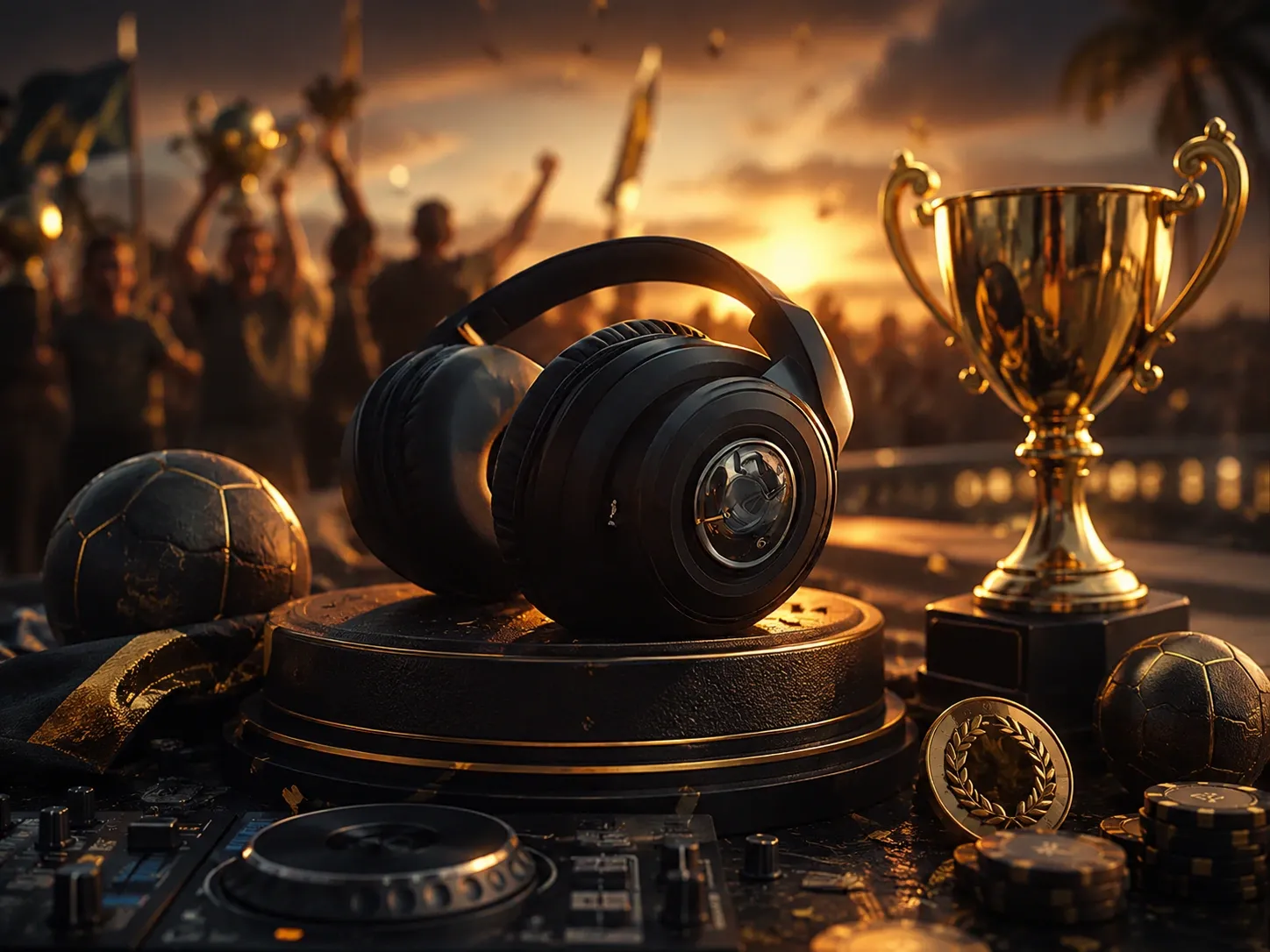 Champion Trophy Headphones Sports